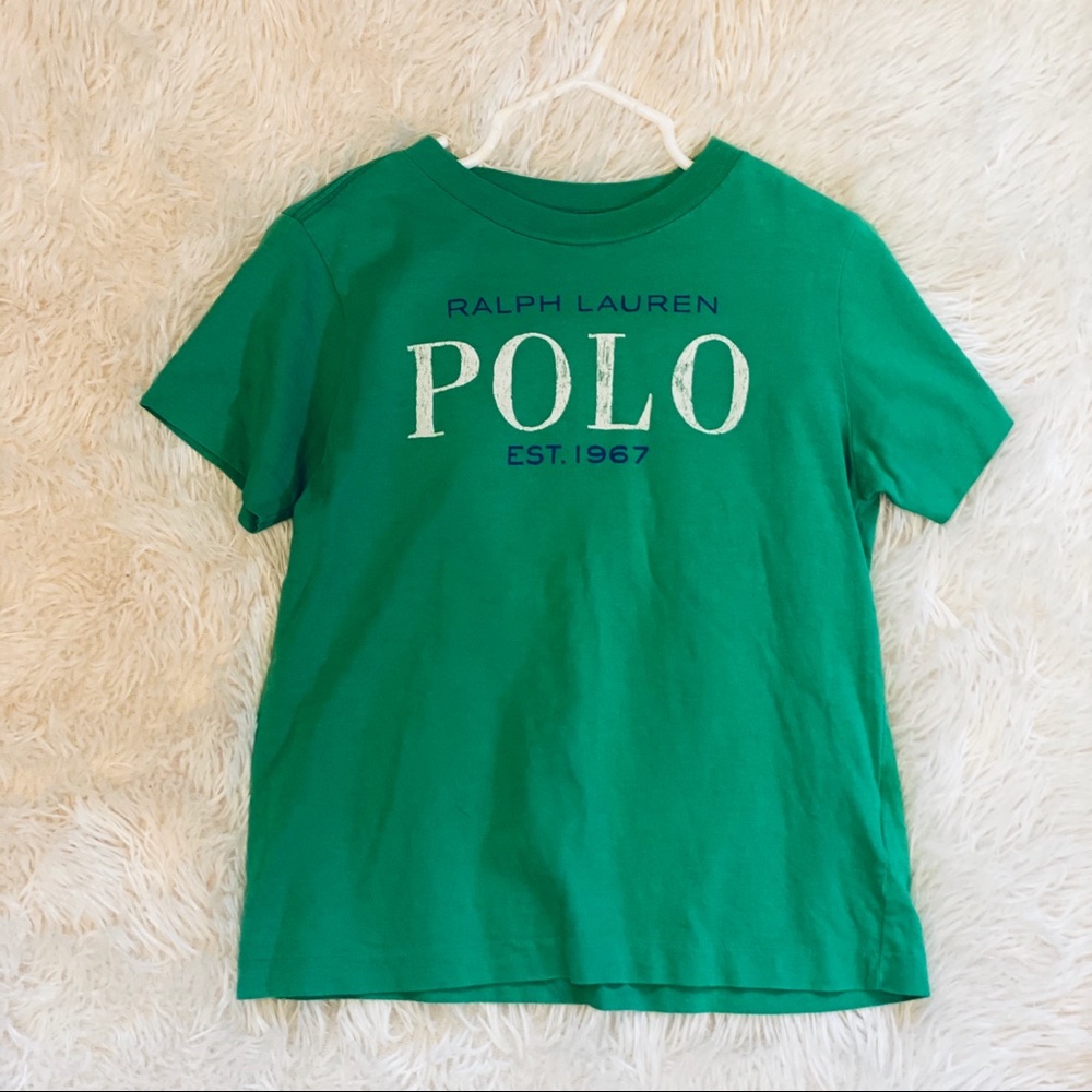 Boys Polo logo cotton Jersey Tee
